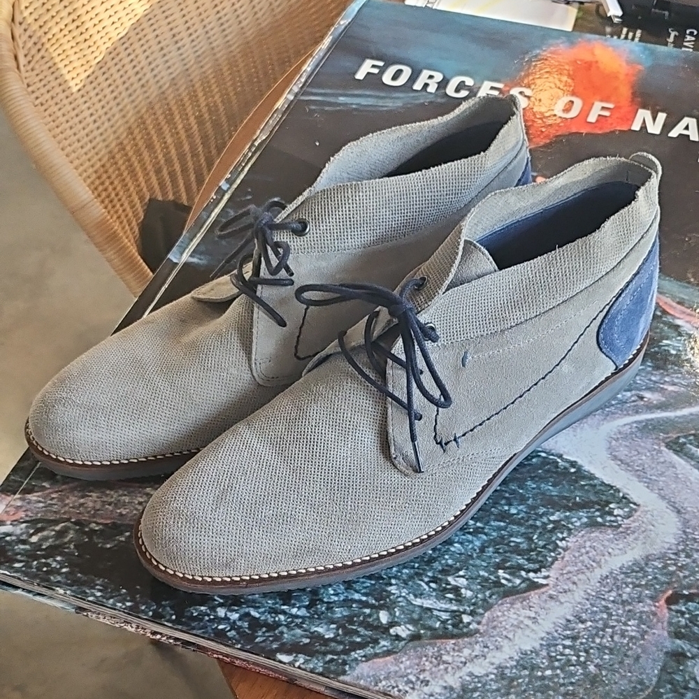 Unworn PARC City Boot CO. Men's 11 Hampton Lace Up Grey Suede Boots 2707-B-08